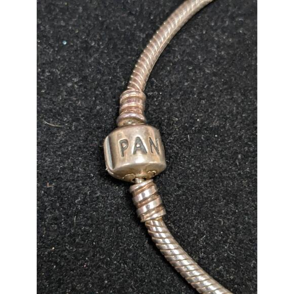 Pandora Moments 7" Three Section Silver Bracelet Locking Clasp Twist On - Picture 3 of 3